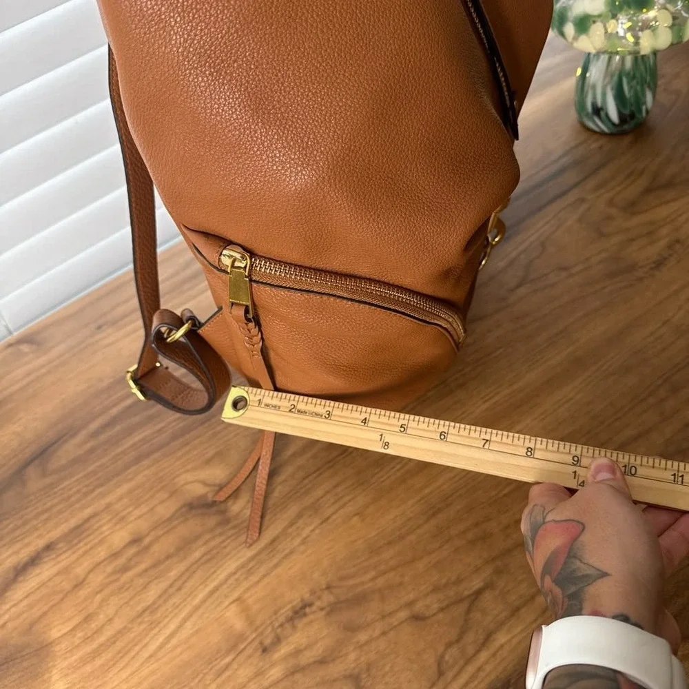 Rebecca Minkoff Julian Backpack Tan Brown Leather Gold Hardware HS21TJUB06